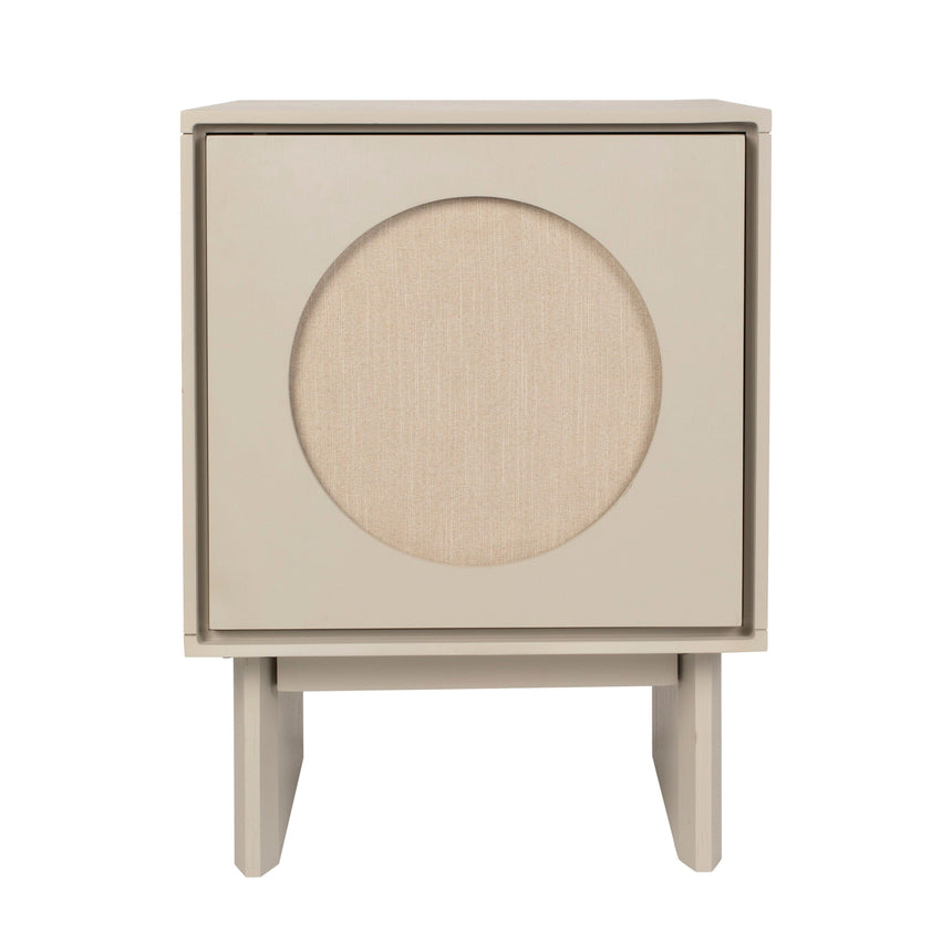 Twin wooden bedside table