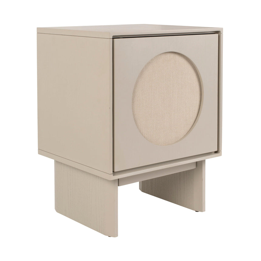 Twin wooden bedside table