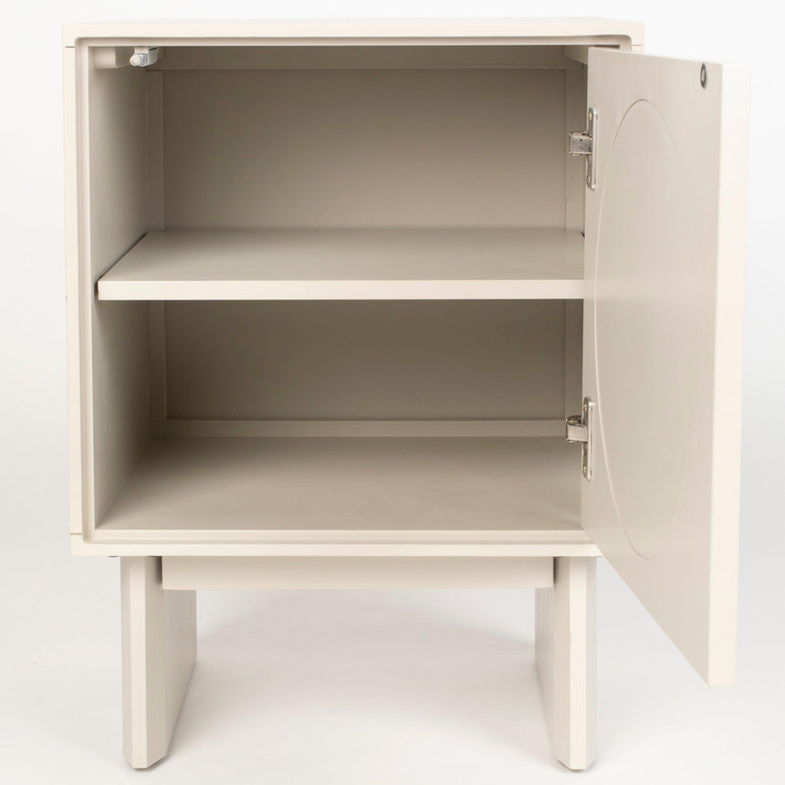 Twin wooden bedside table