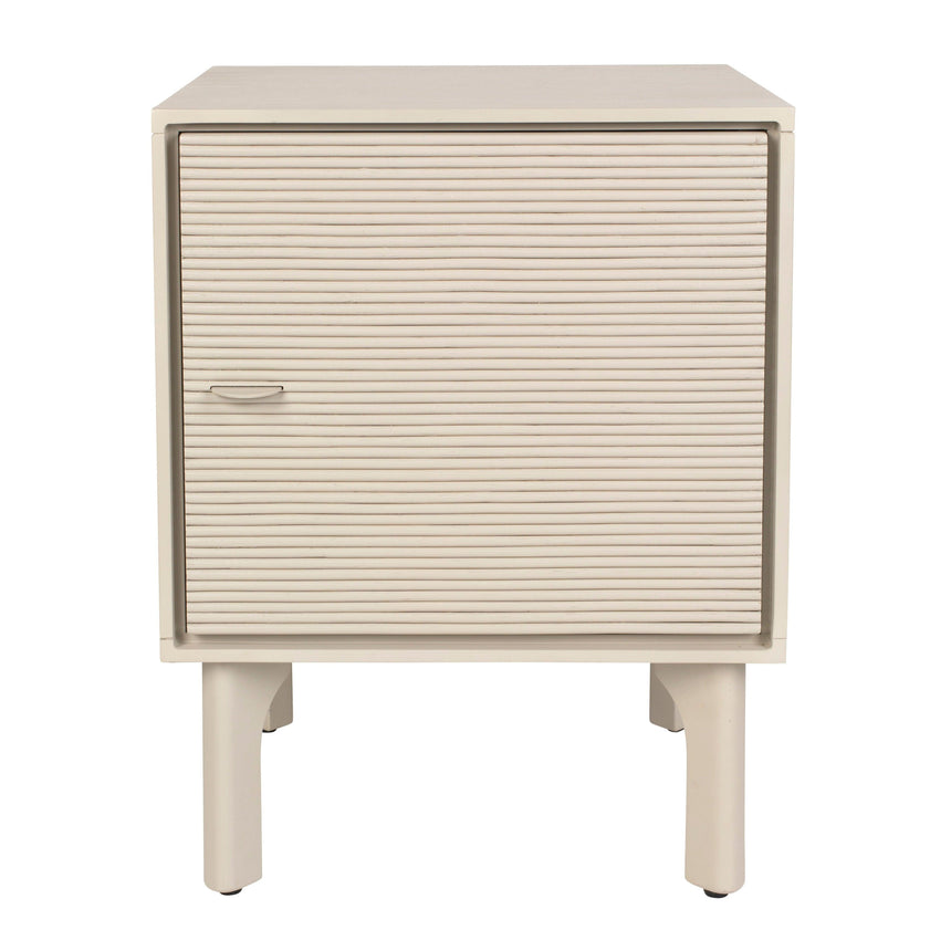 Morning wooden bedside table