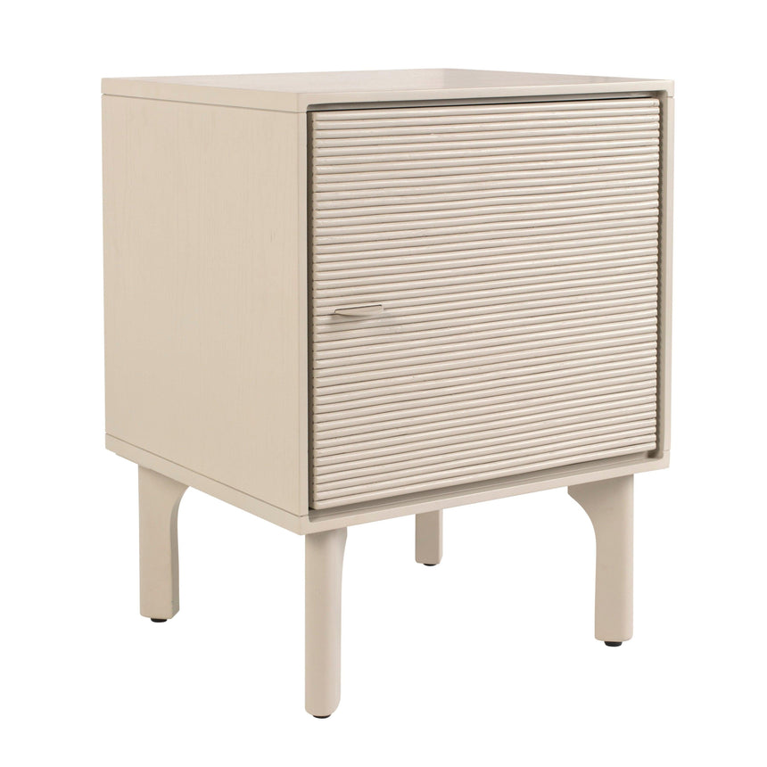 Morning wooden bedside table