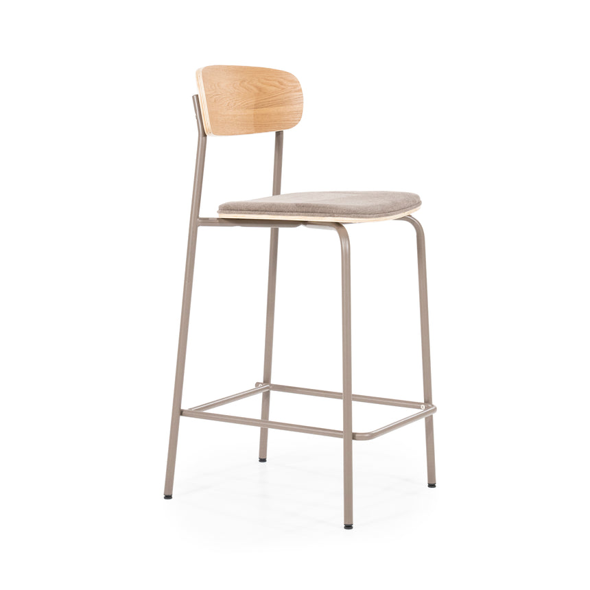 Skola bárszék – Texturált kárpittal és fém vázzal