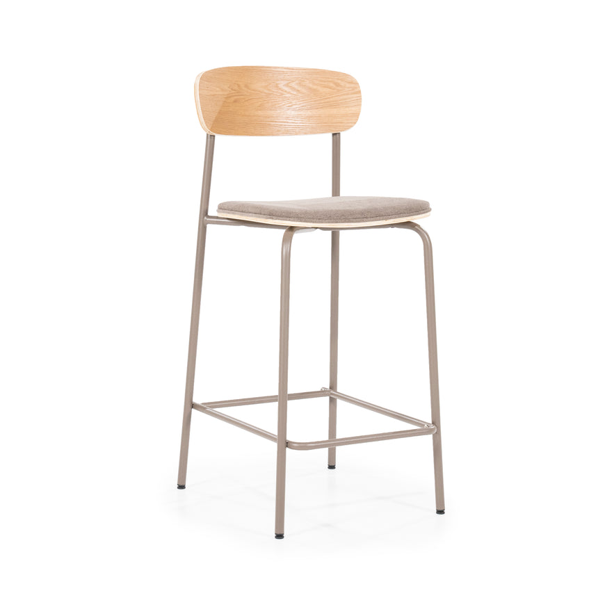 Skola bárszék – Texturált kárpittal és fém vázzal