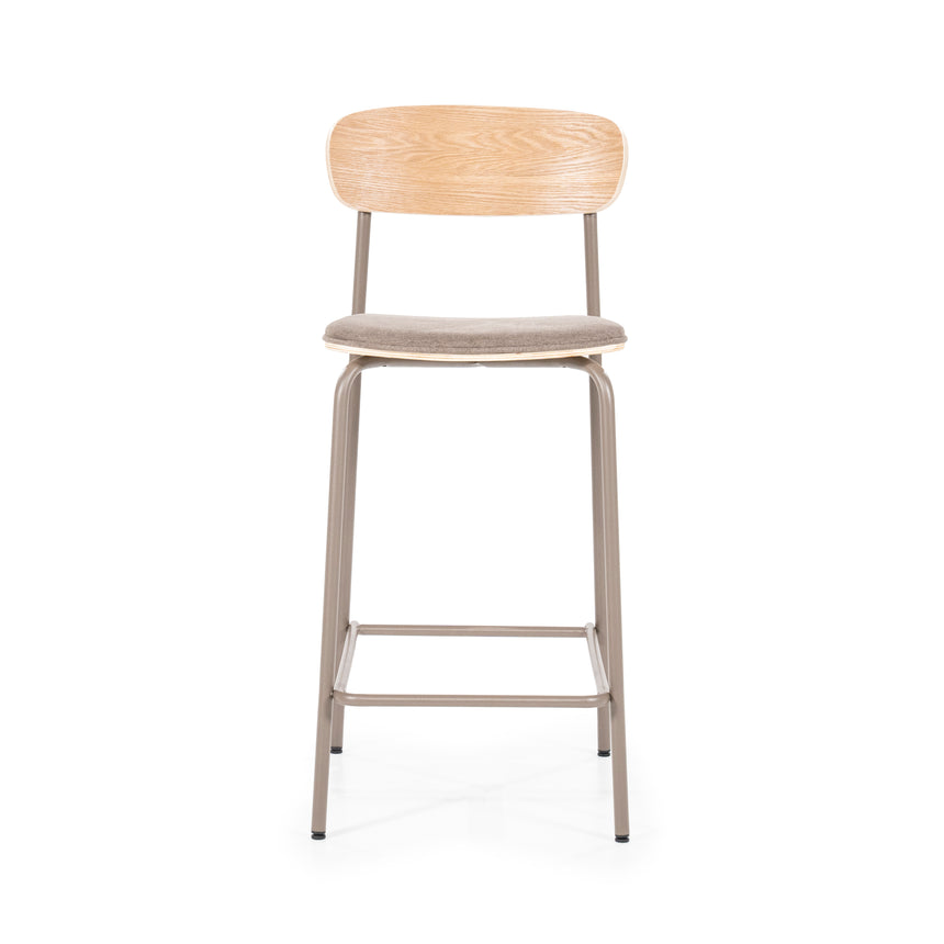 Skola bárszék – Texturált kárpittal és fém vázzal