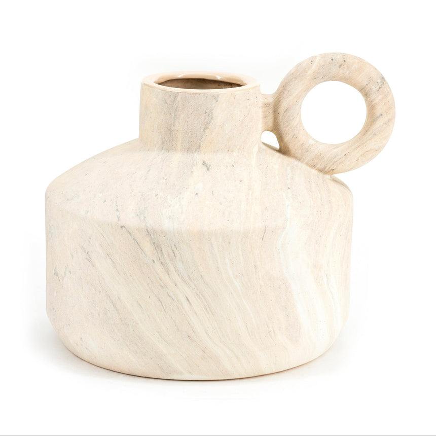 Stucco kerámia váza alacsony-0