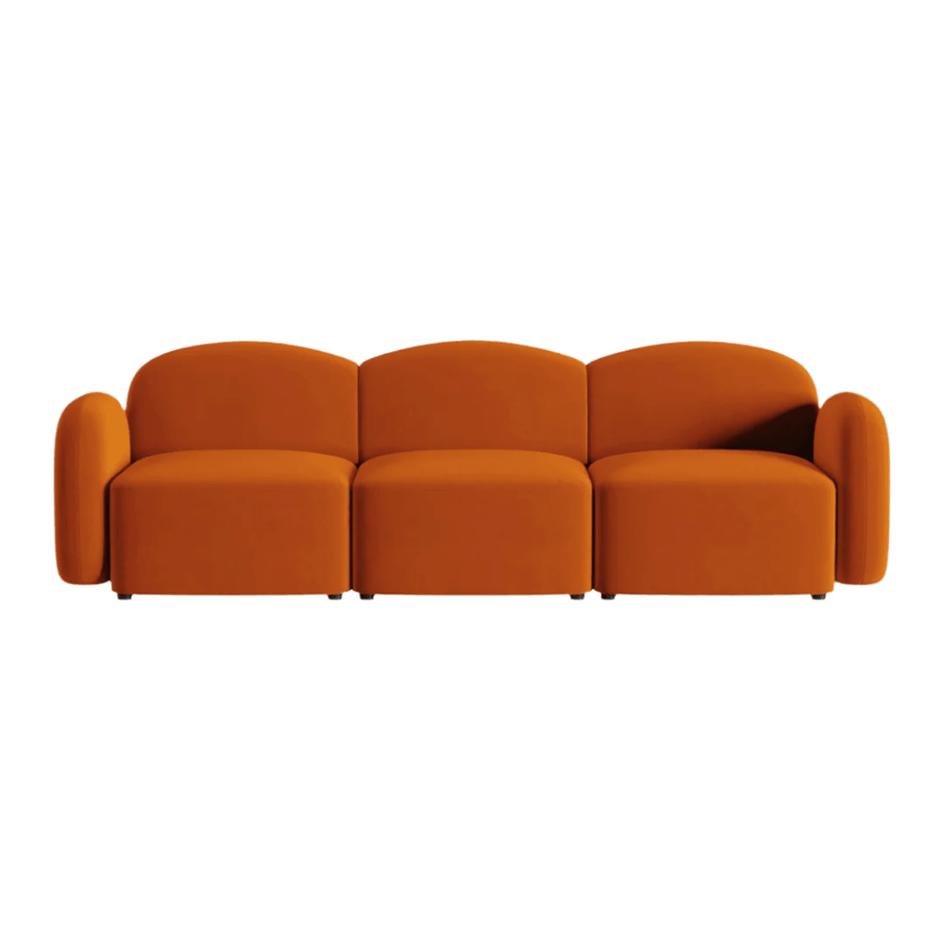 Blair 3-seater velvet sofa