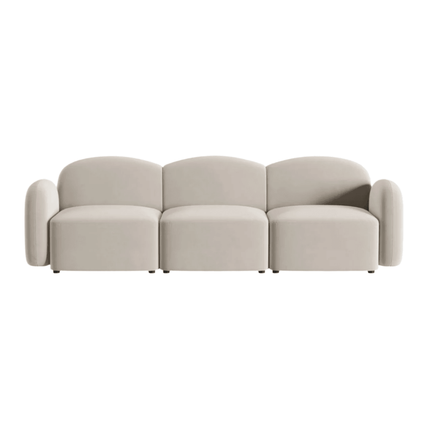 Blair 3-seater velvet sofa