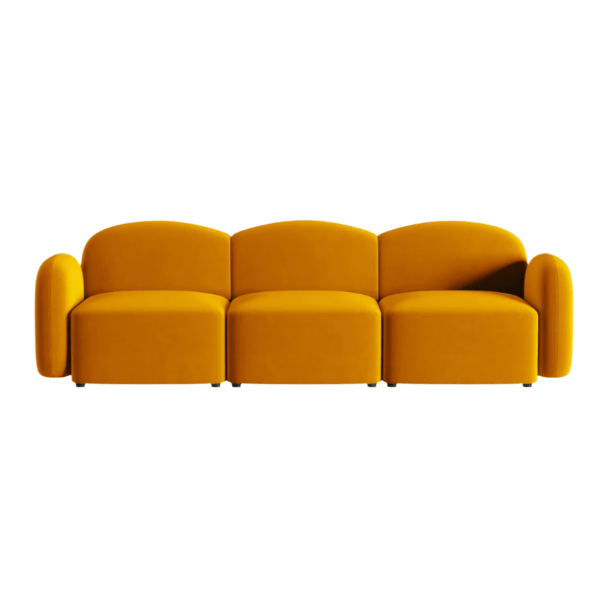 Blair 3-seater velvet sofa