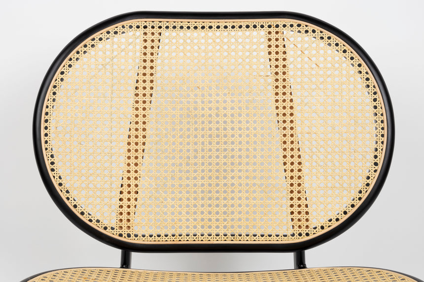 Spike all webbing rattan fotel
