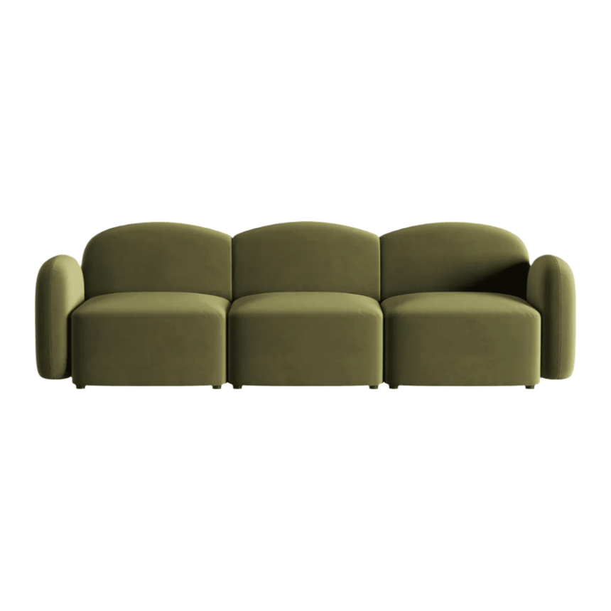 Blair 3-seater velvet sofa