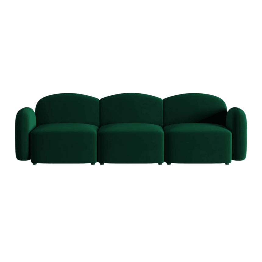 Blair 3-seater velvet sofa