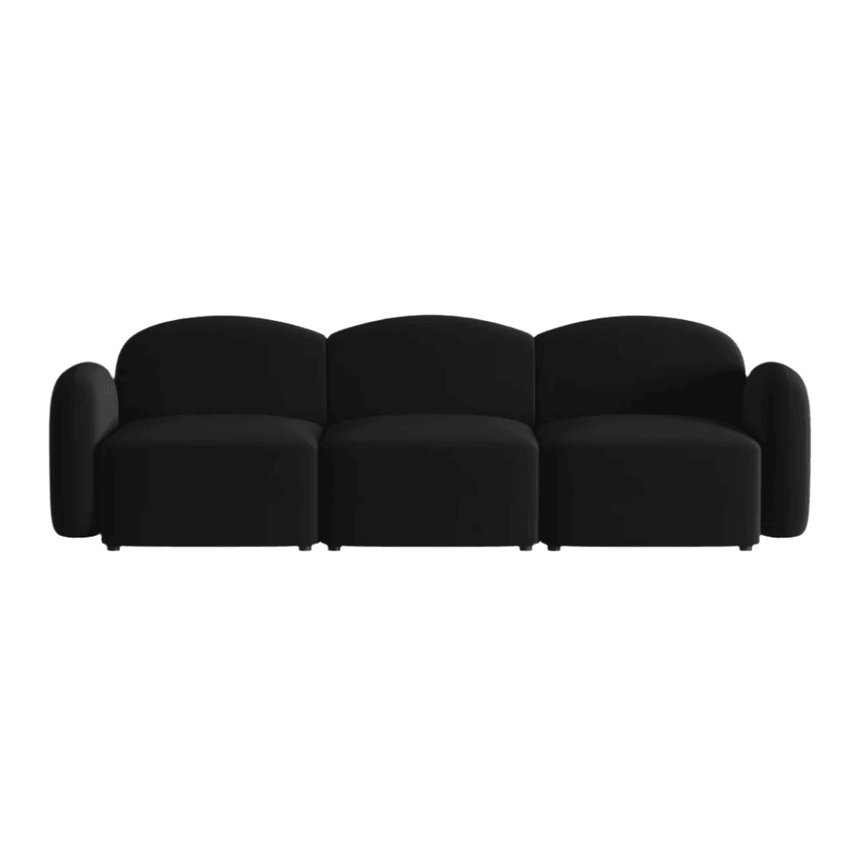 Blair 3-seater velvet sofa