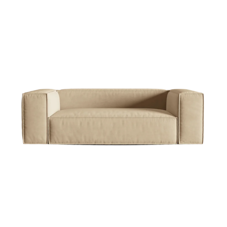 Ruby 2-seater velvet sofa
