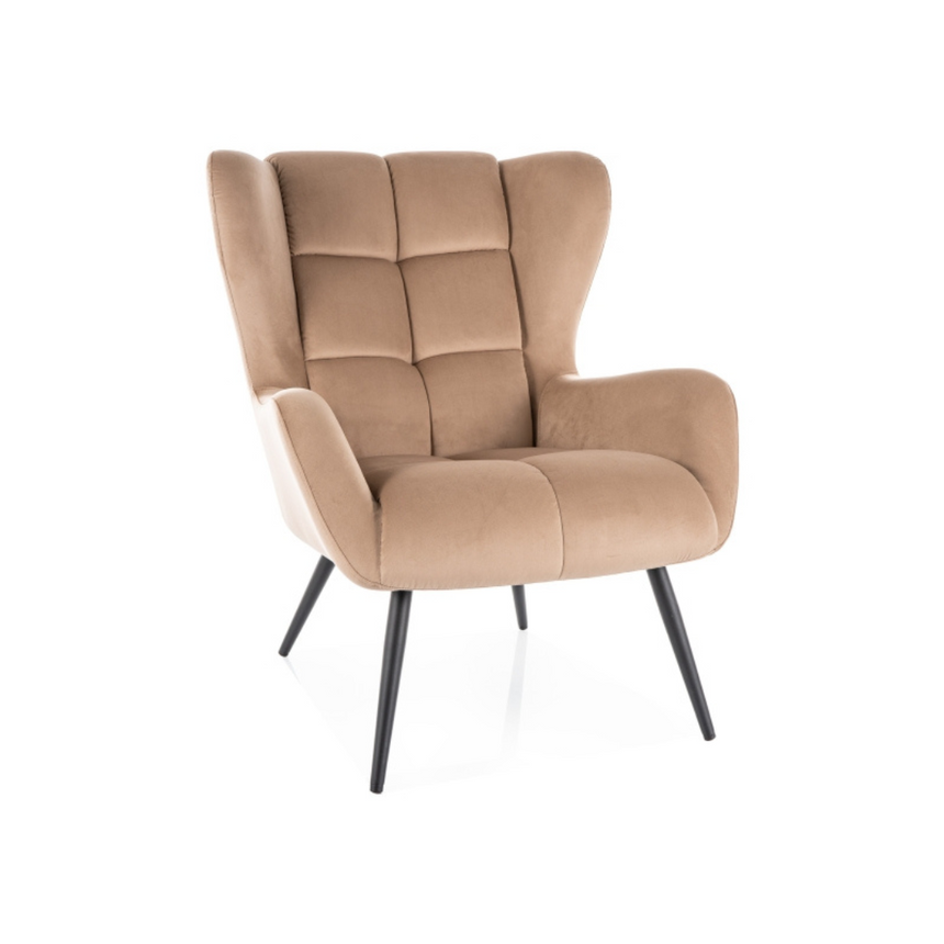 Louis bársony fotel