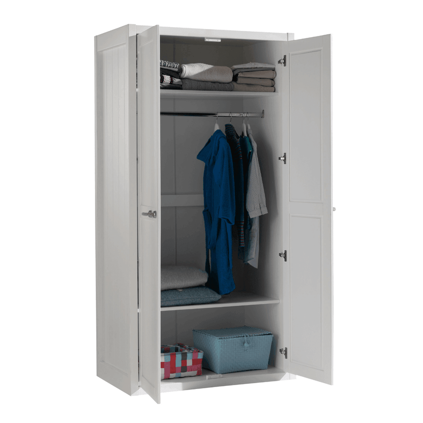 Lewis 2-door wooden children's wardrobe