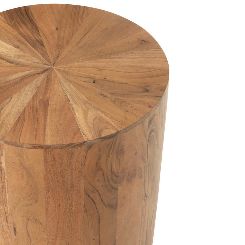 Olive wood side table