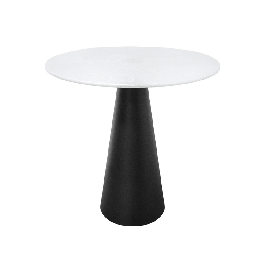 Cone marble dining table Ø80