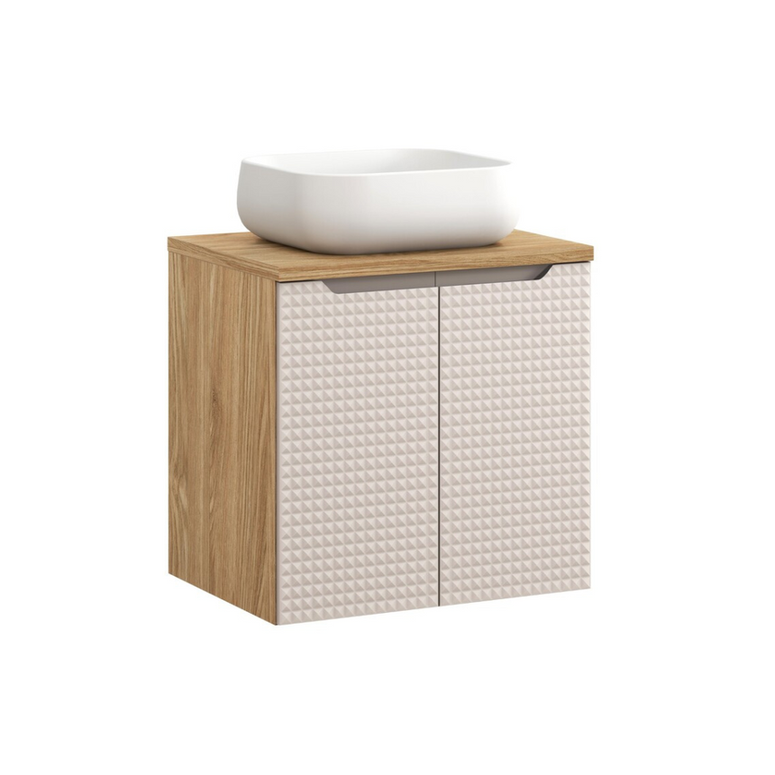 Baggy woven chenille pouf