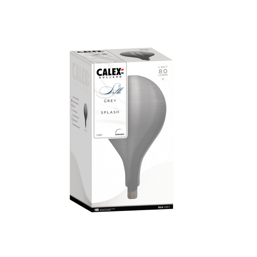 Silk Splash Grey Spiral bulb, LED E27