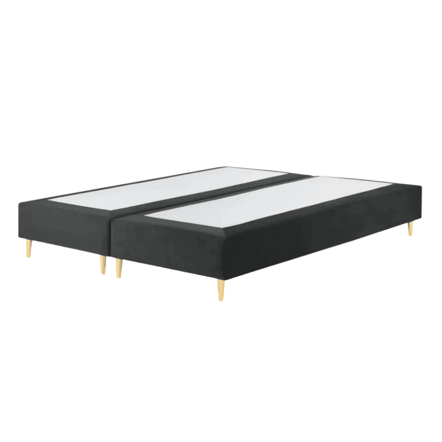 Whale bársony ágykeret 160x200 arany lábbal