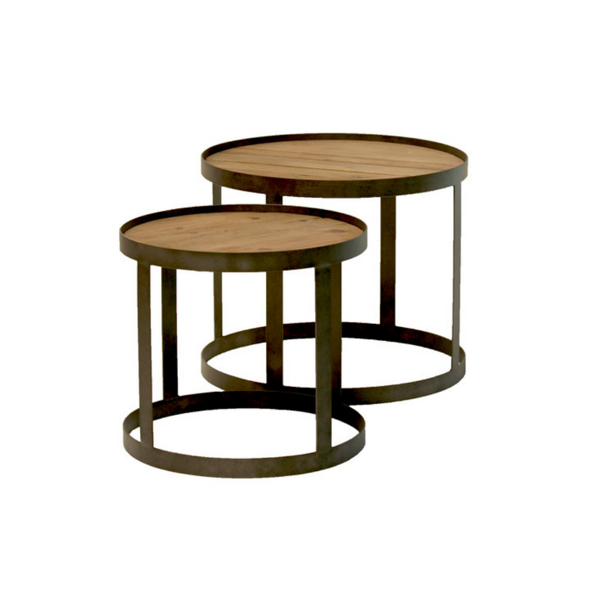 Noa wooden bedside table