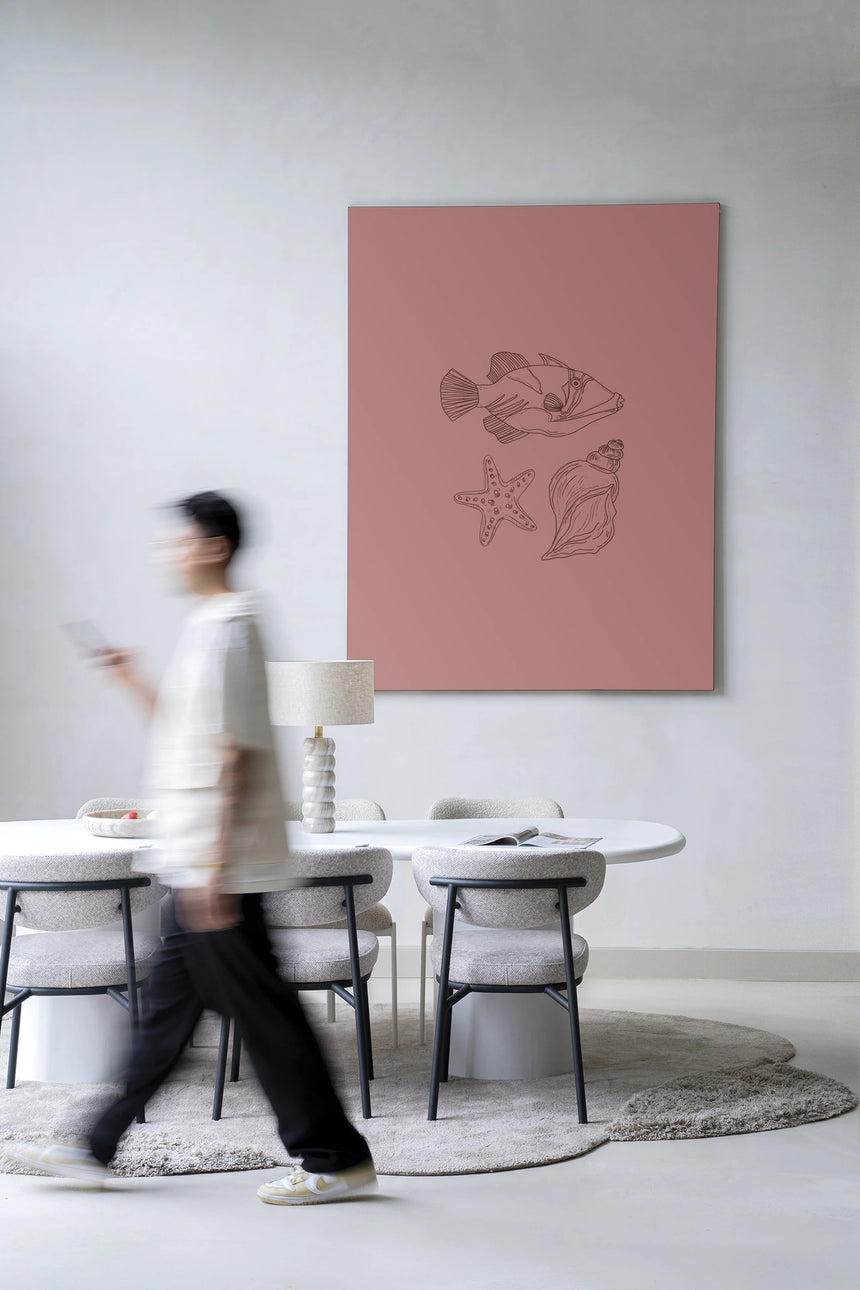 Tres Pisces design canvas print