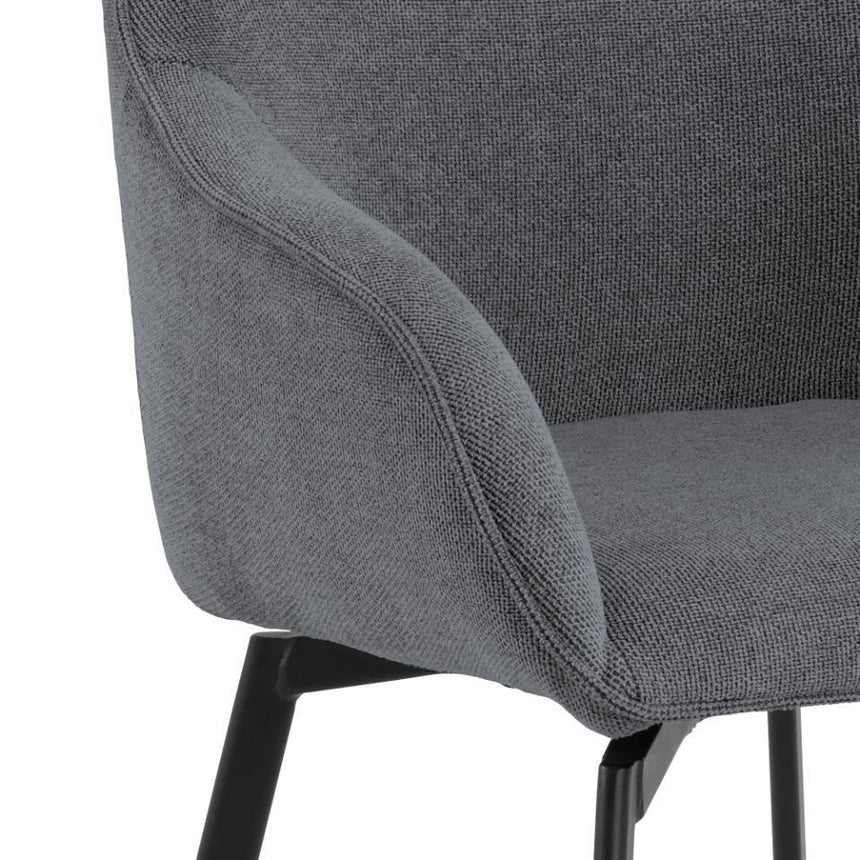 Clara chenille swivel chair