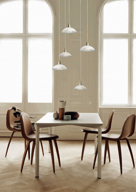 Melani üveg nikkel függőlámpa