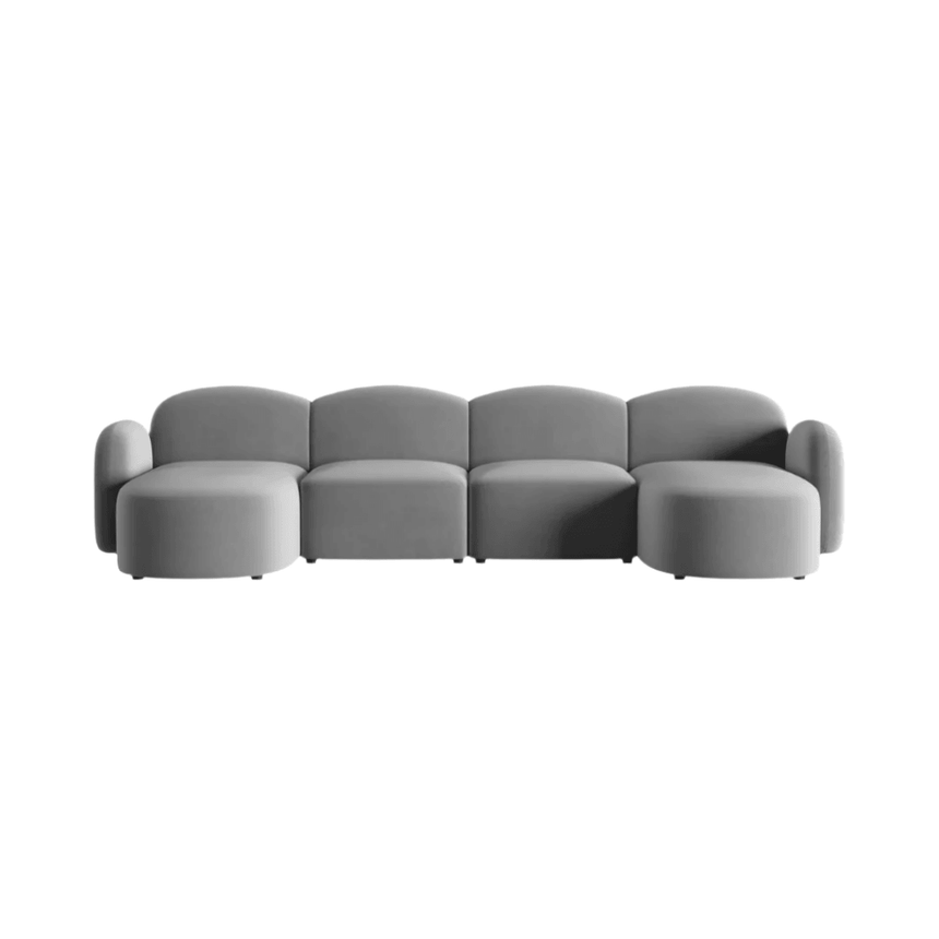 Blair U-Shaped Velvet Sofa