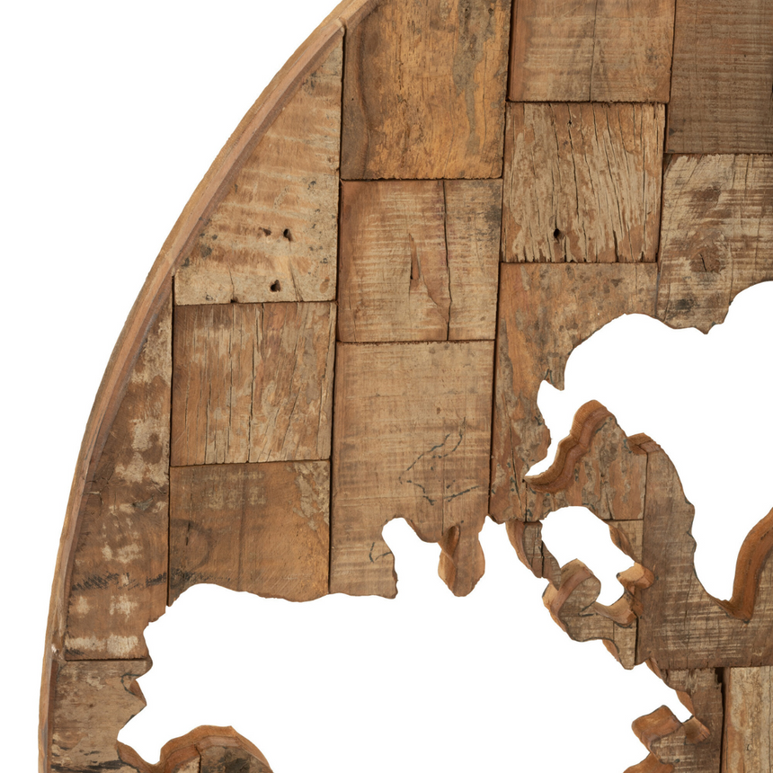 Map fa fali dekoráció