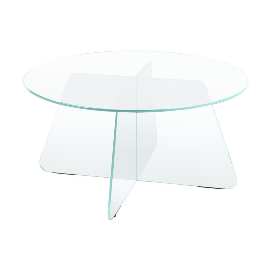 Samos üveg dohányzóasztal