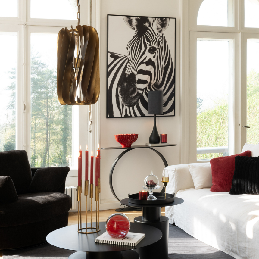 Zebra canvas wall art