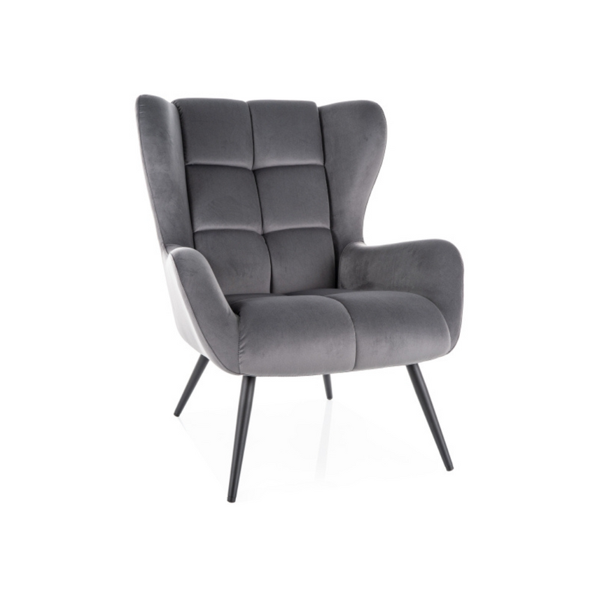 Louis bársony fotel