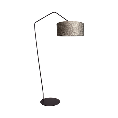 Arch fabric floor lamp with black frame 191x100
