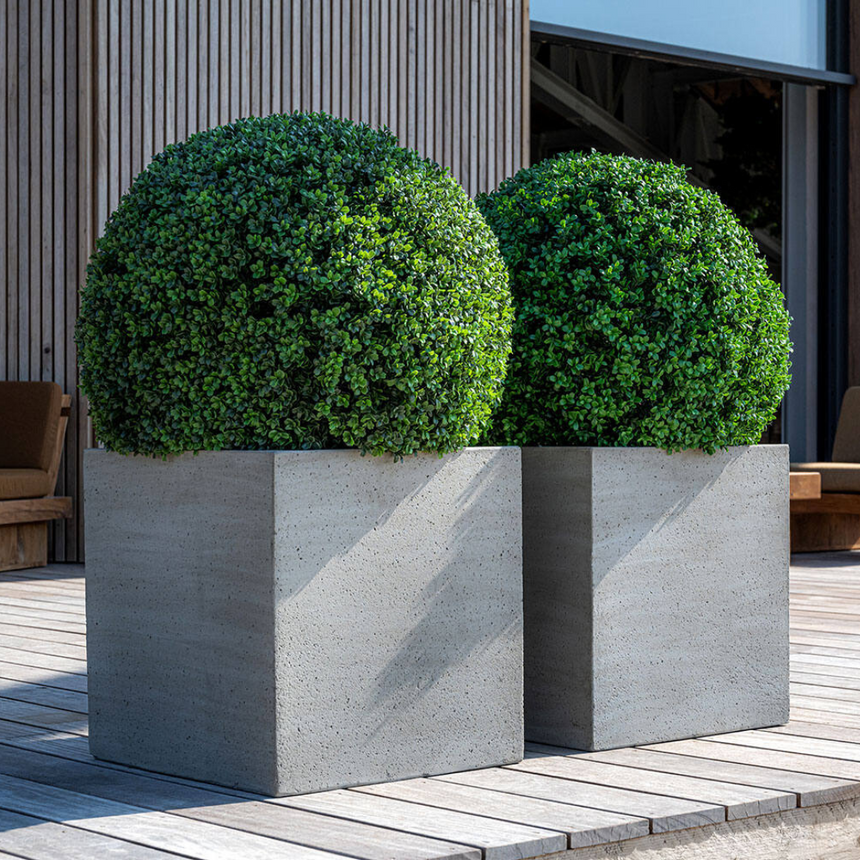 Block stone flower pot 50x50