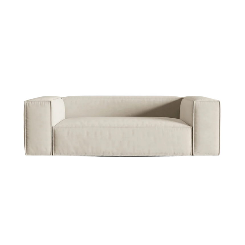 Ruby 2-seater velvet sofa