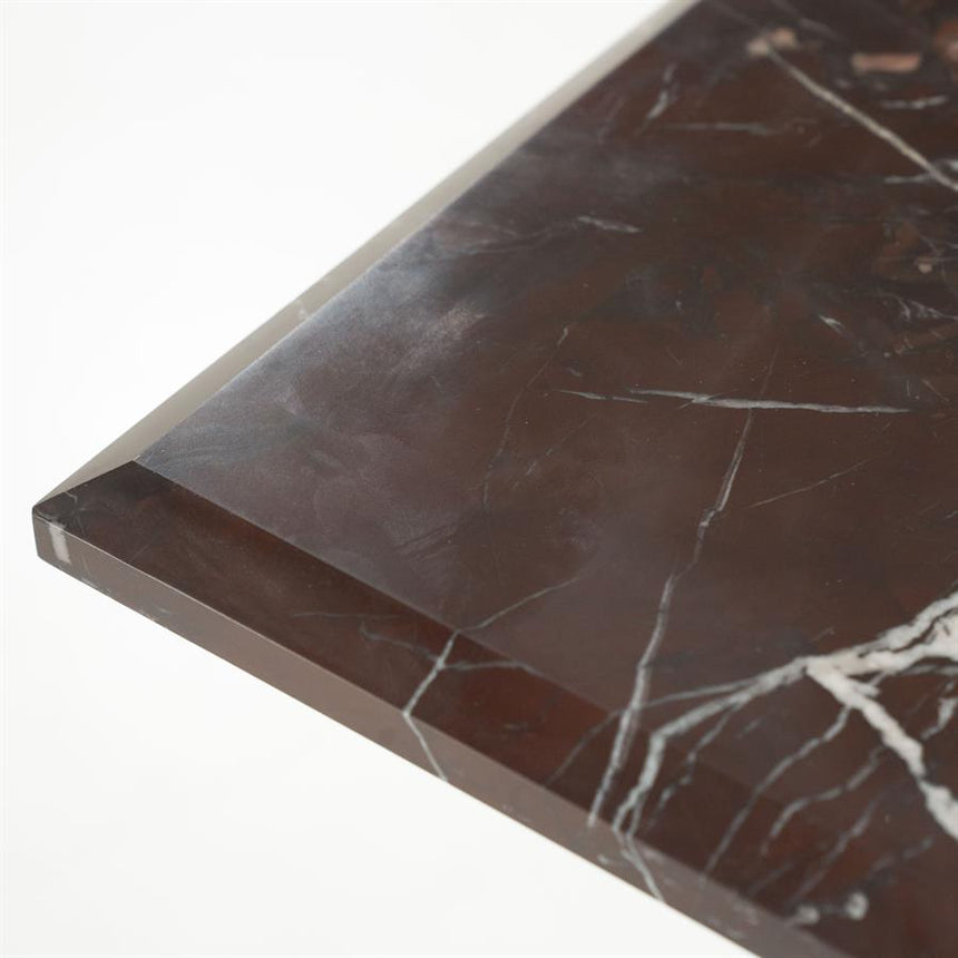 Rosso marble side table
