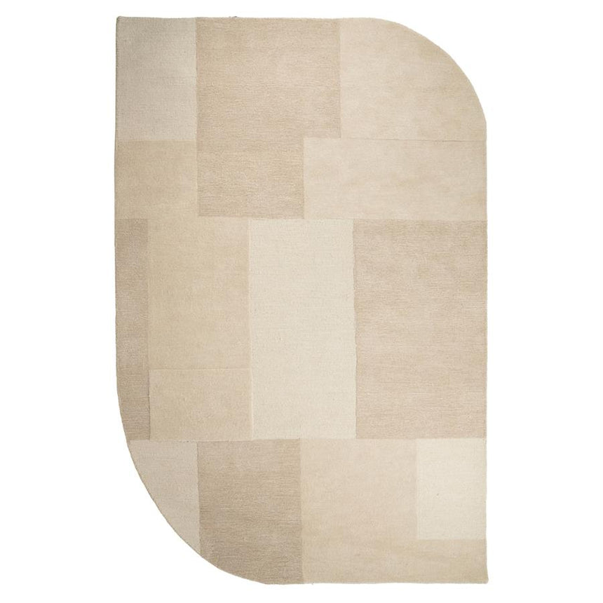 Contour wool rug