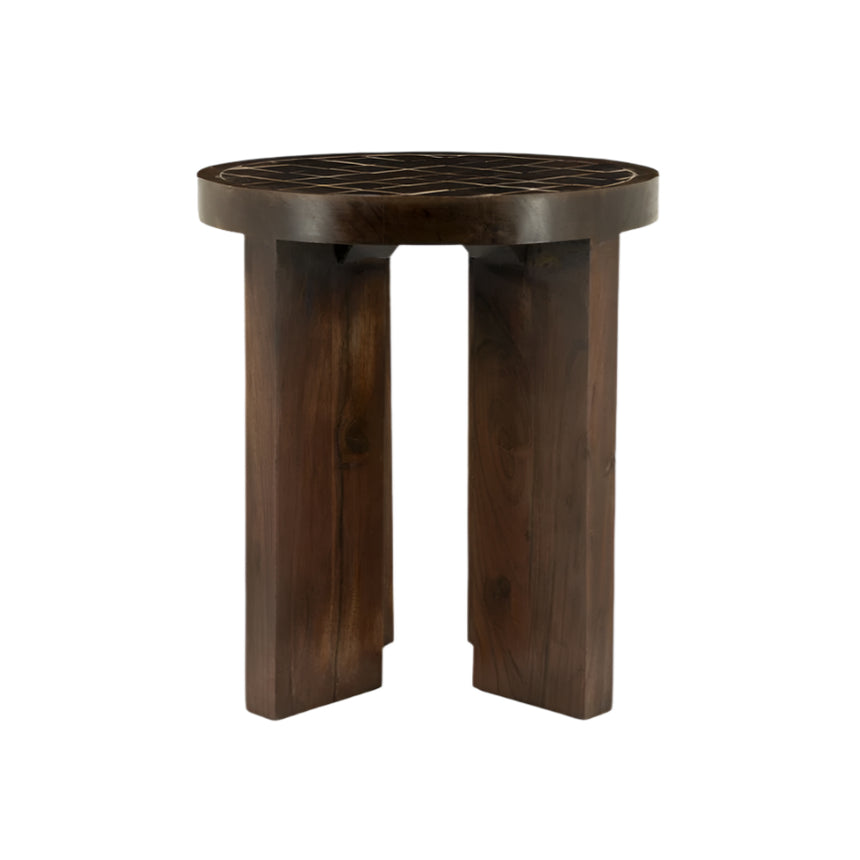 TiledUp wooden storage table