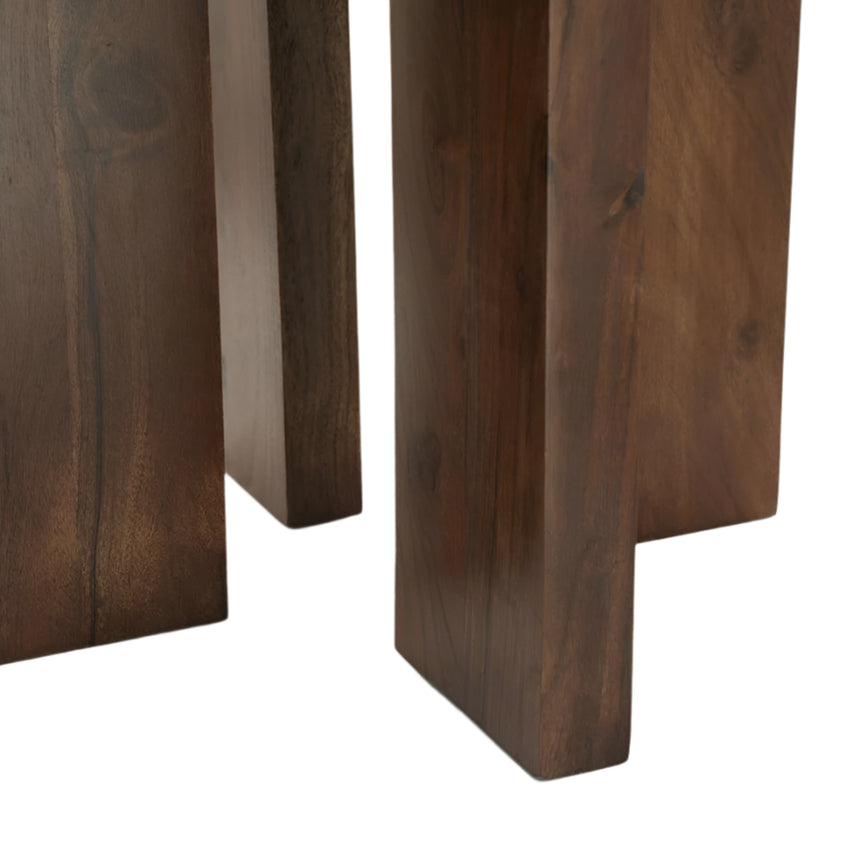 TiledUp wooden storage table