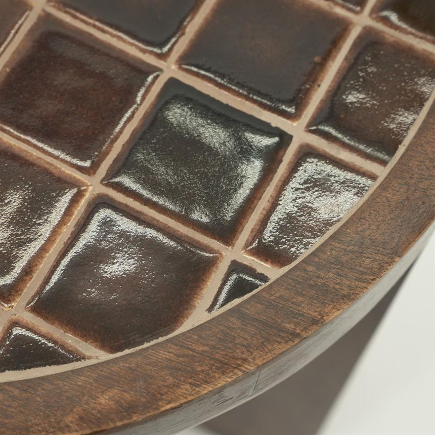 TiledUp wooden storage table