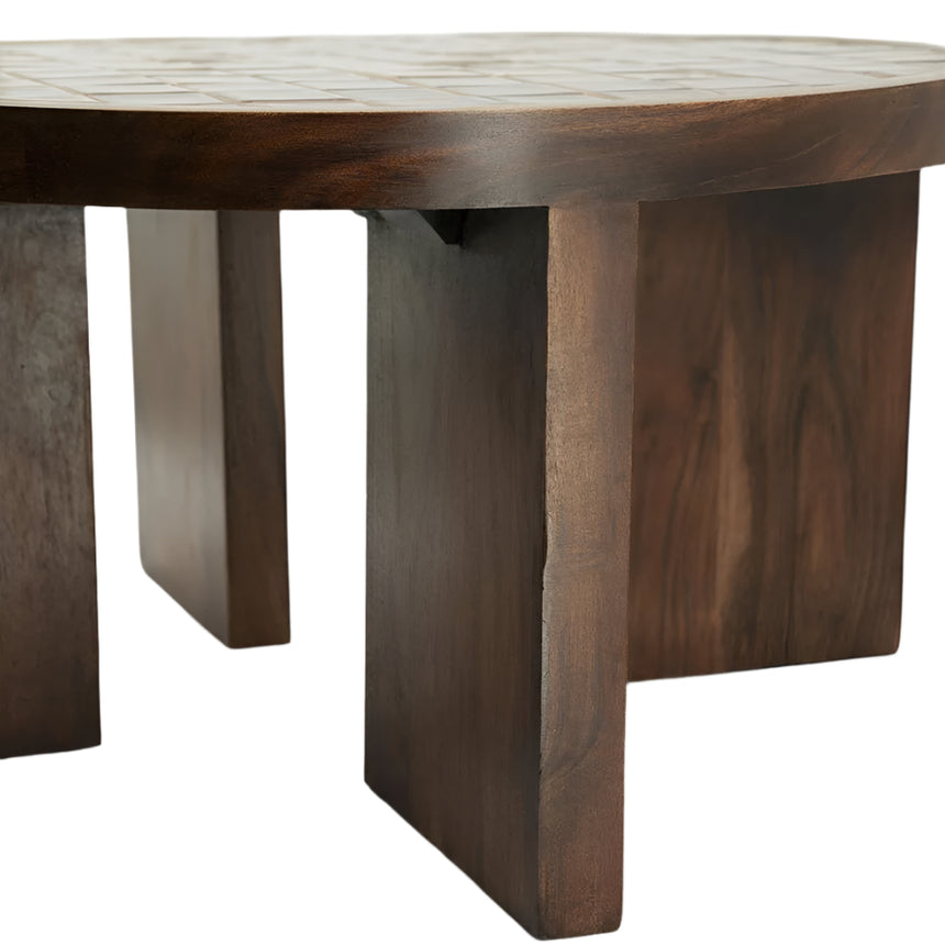 TiledUp wooden coffee table