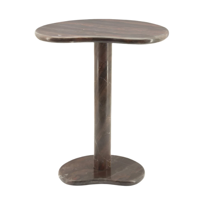 Rosso marble side table