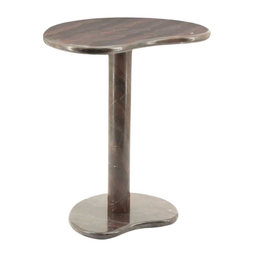 Rosso marble side table
