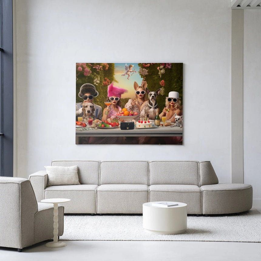 Uptown Table dizájn vászonkép