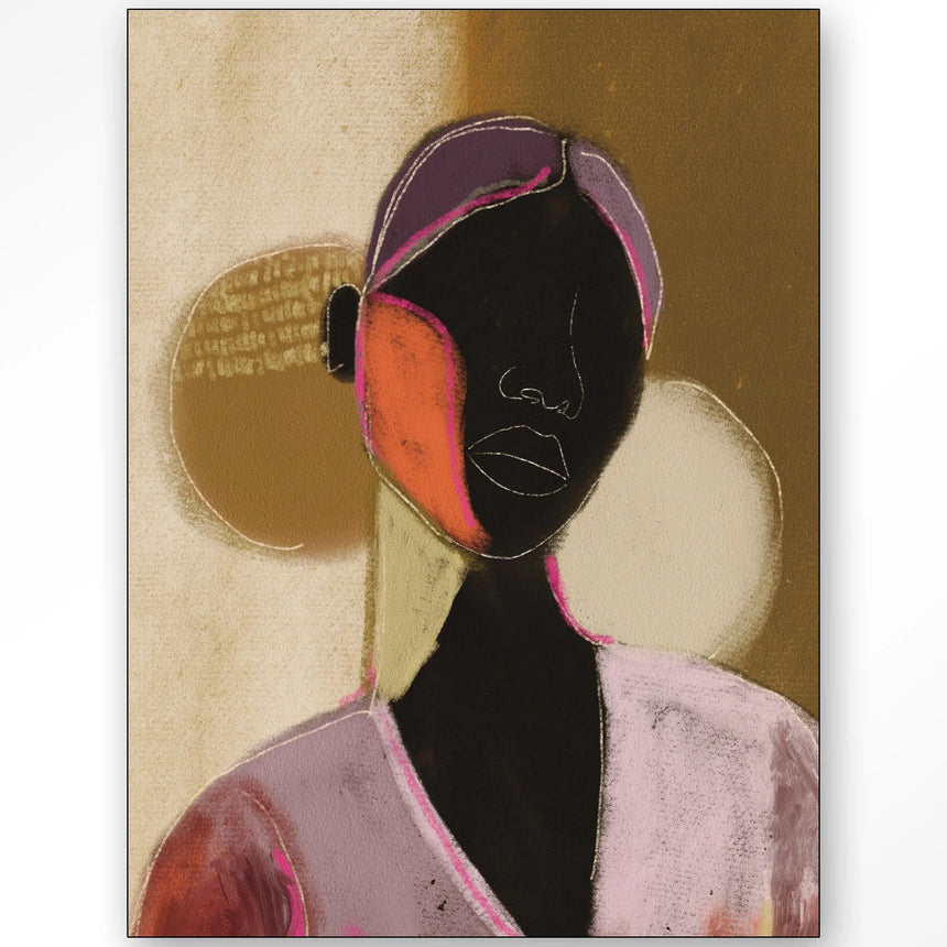 Silhouette Lady 1 dizájn vászonkép