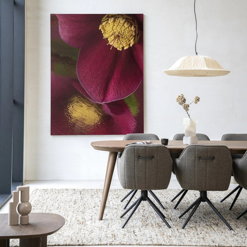 Weerspiegeling Van Een Kerstroos dizájn vászonkép