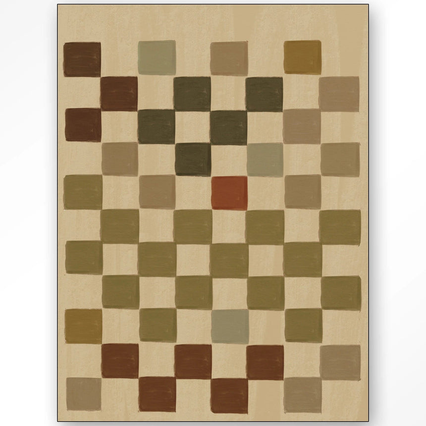 Vintage Porsche Beige design canvas print