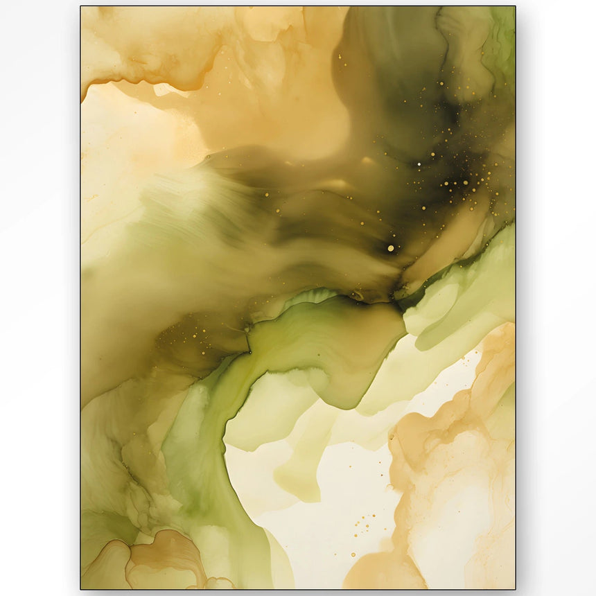 Green Flow dizájn vászonkép