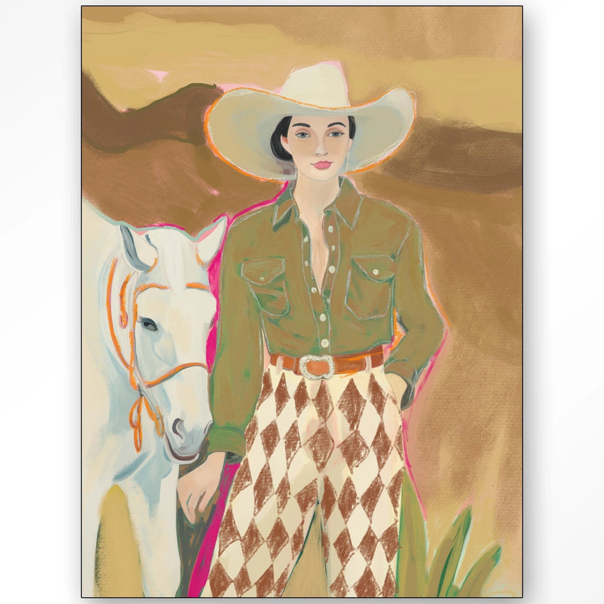 Cowgirl 3 dizájn vászonkép